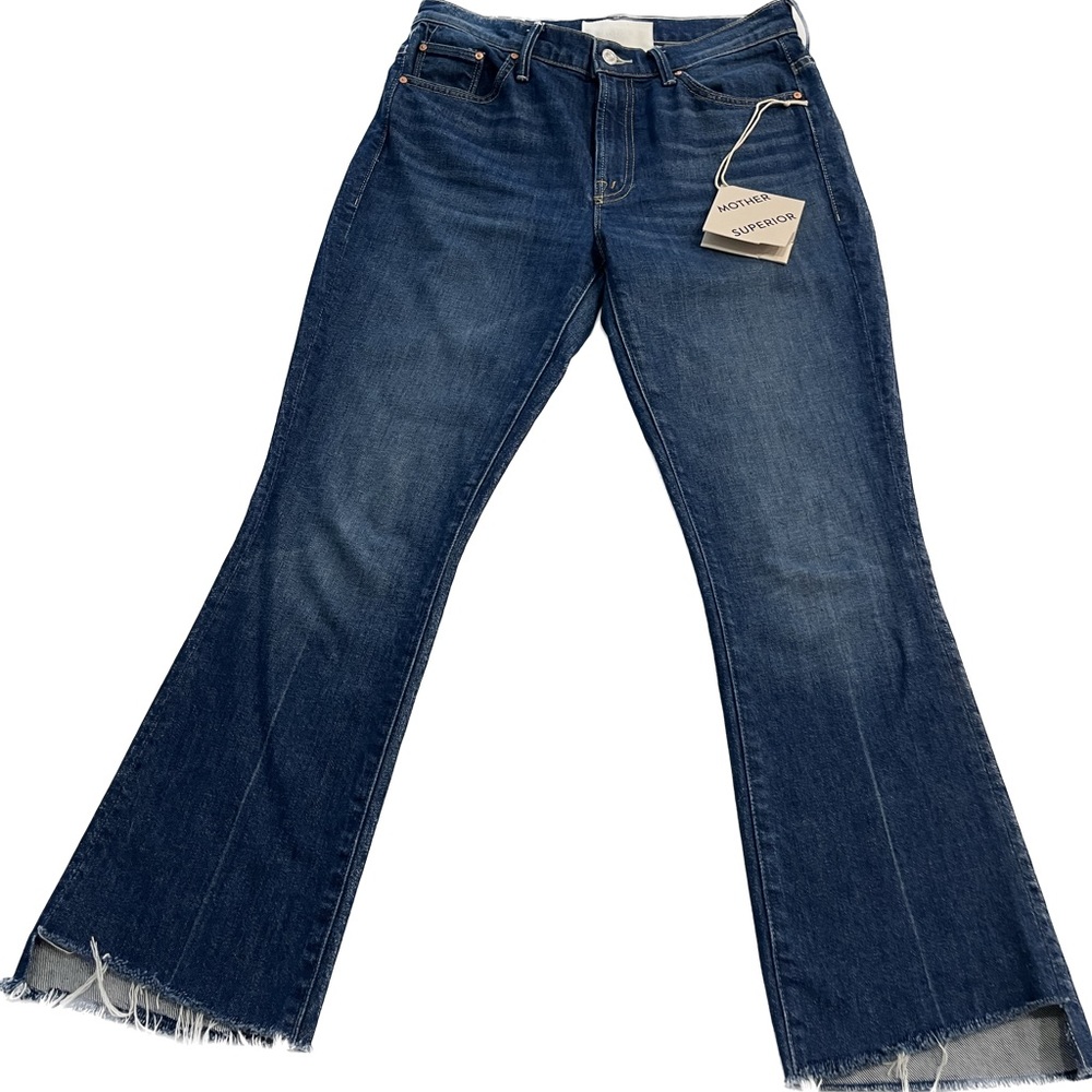 Mother Superior The Insider Crop Step Fray Jeans Bad Reputation